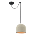 Maytoni T451-PL-01-GR - Candeeiro suspenso BRONI 1xE27/60W/230V diâmetro 20 cm cinzento