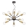 Maytoni T546PL-12B - Lustre suspenso por cabo JACKSON 12xE27/7W/230V preto/dourado