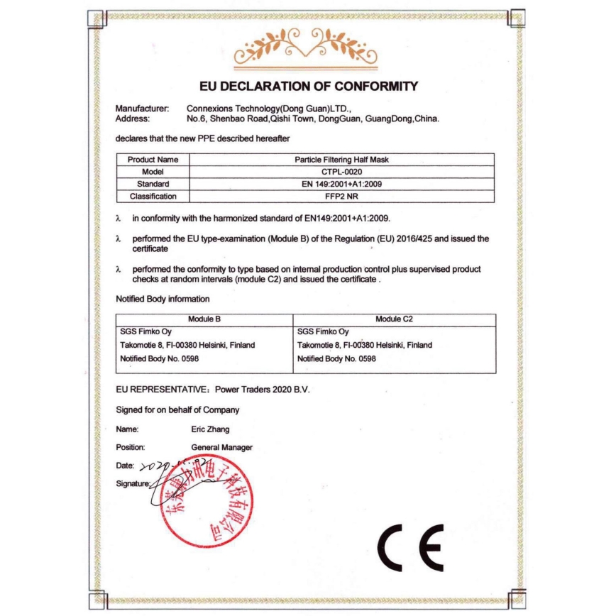 Media Sanex Máscara FFP2 NR / KN95 mentol 1pc