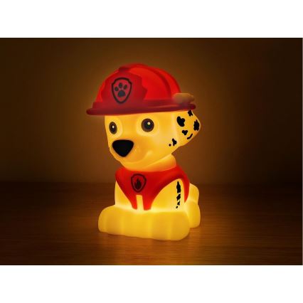 MegaLight - Candeeiro tátil para crianças LED RGB regulável PAW PATROL MARSHALL LED/5V