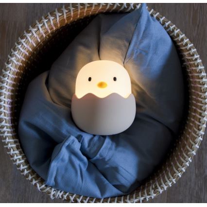 MegaLight - Lâmpada infantil recarregável com toque, LED RGB regulável EGGY EGG LED/5V