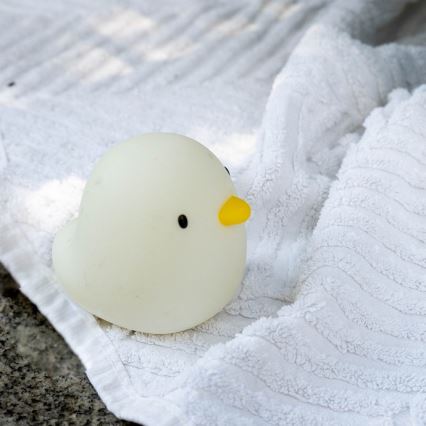 MegaLight - Luz LED RGB tátil de banheira  para crianças SWIMMY DUCK LED/5V