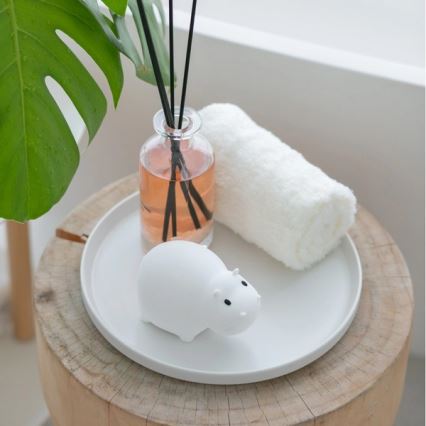 MegaLight - Luz LED RGB tátil de banheira  para crianças SWIMMY HIPPO LED/5V IP67