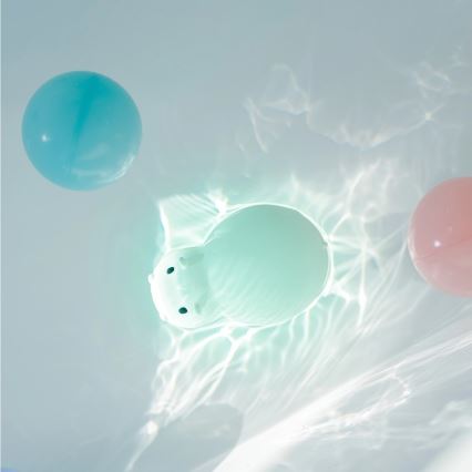 MegaLight - Luz LED RGB tátil de banheira  para crianças SWIMMY HIPPO LED/5V IP67