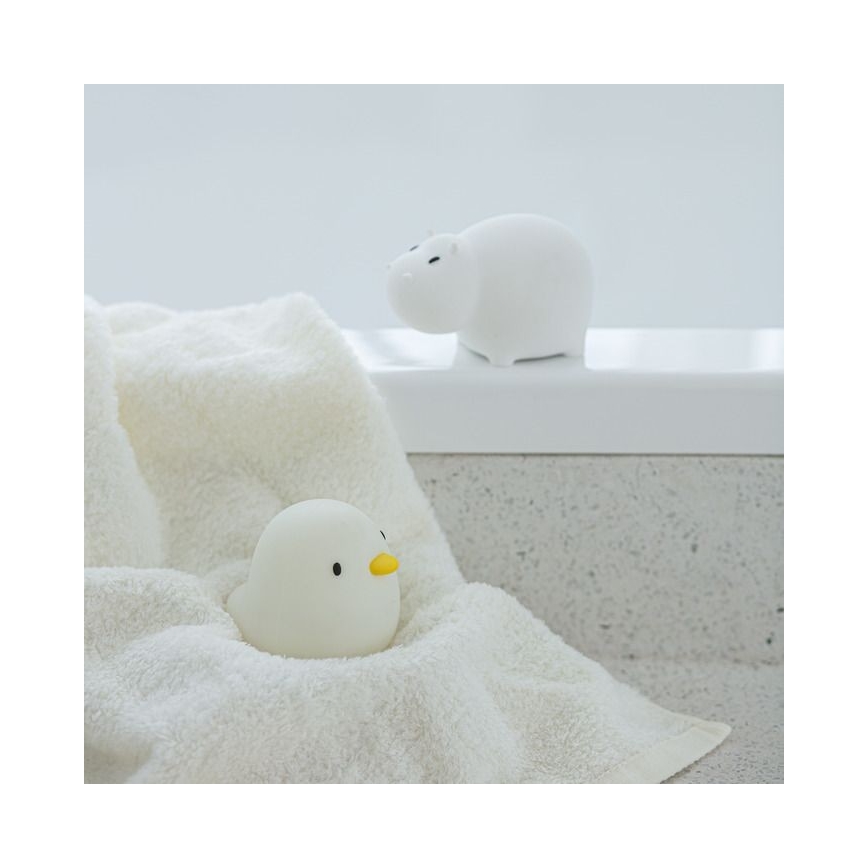 MegaLight - Luz LED RGB tátil de banheira  para crianças SWIMMY HIPPO LED/5V IP67