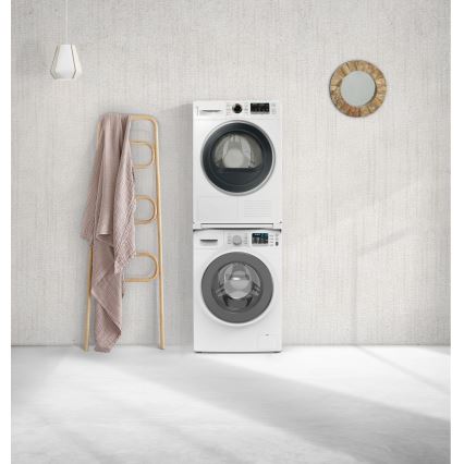 Meliconi 656113 - Suporte empilhável com gaveta para máquina de lavar e secadora 70 cm branco