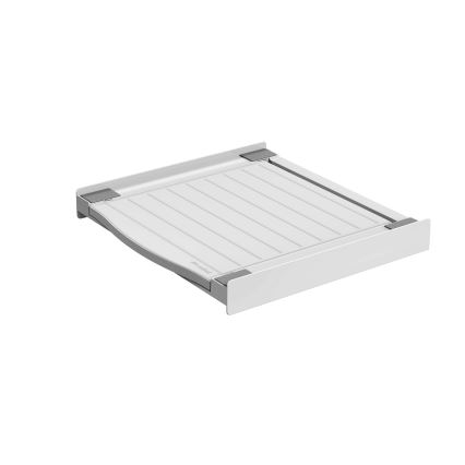 Meliconi 656113 - Suporte empilhável com gaveta para máquina de lavar e secadora 70 cm branco