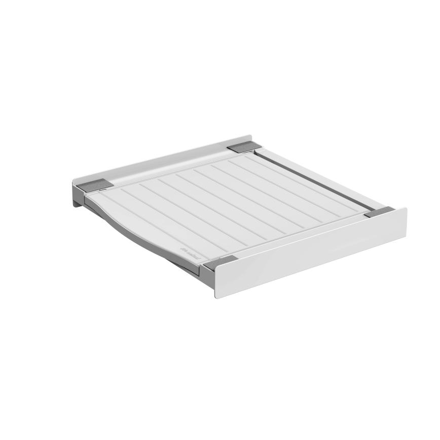 Meliconi 656113 - Suporte empilhável com gaveta para máquina de lavar e secadora 70 cm branco