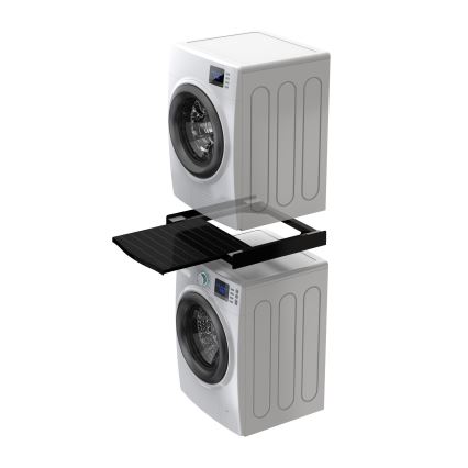 Meliconi 656136 - Pedestal com gaveta de 60 cm para máquina de lavar e secadora, preto