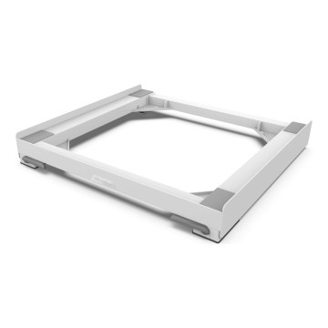 Meliconi 656146 - Base antivibração para máquina de lavar com rodízios extensíveis, 61 cm, branca
