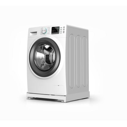 Meliconi 656146 - Base antivibração para máquina de lavar com rodízios extensíveis, 61 cm, branca