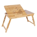 Mesa ajustável para computador para a cama LAT, castanha