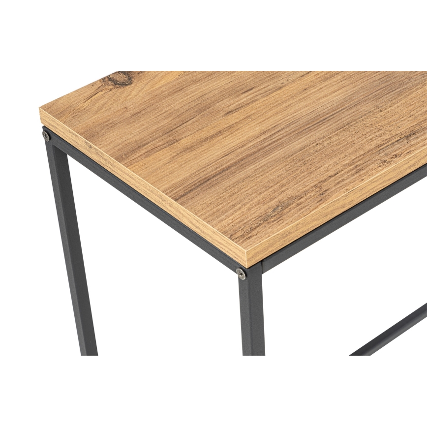 Mesa de apoio CANVAS 80x100 cm pinho atlantic/preto