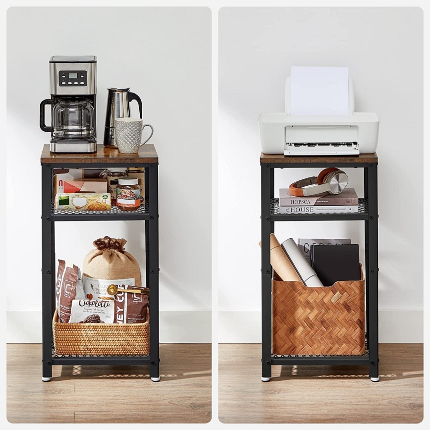 Mesa de apoio ELDUR castanha/preta