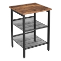 Mesa de apoio ELDUR castanho/preto