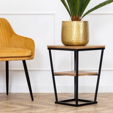 Mesa de apoio EXPAND 57x40 cm preto/castanho