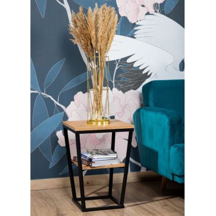 Mesa de apoio EXPAND 57x40 cm preto/castanho