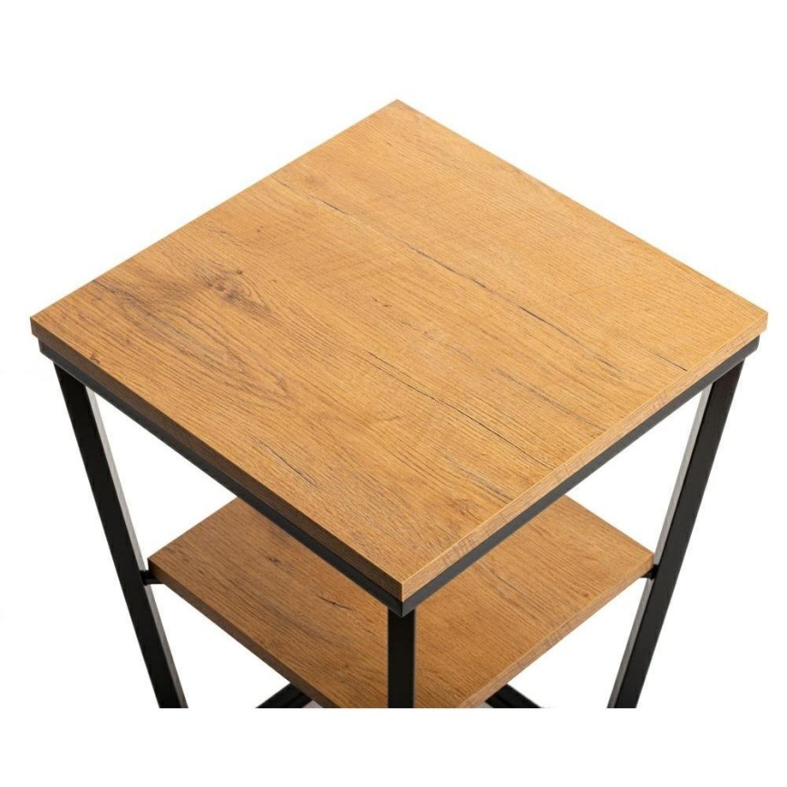 Mesa de apoio EXPAND 57x40 cm preto/castanho