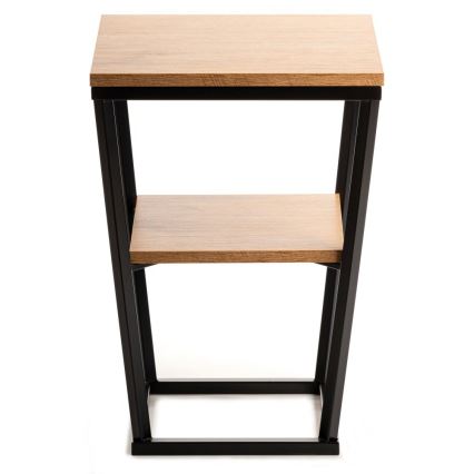 Mesa de apoio EXPAND 57x40 cm preto/castanho