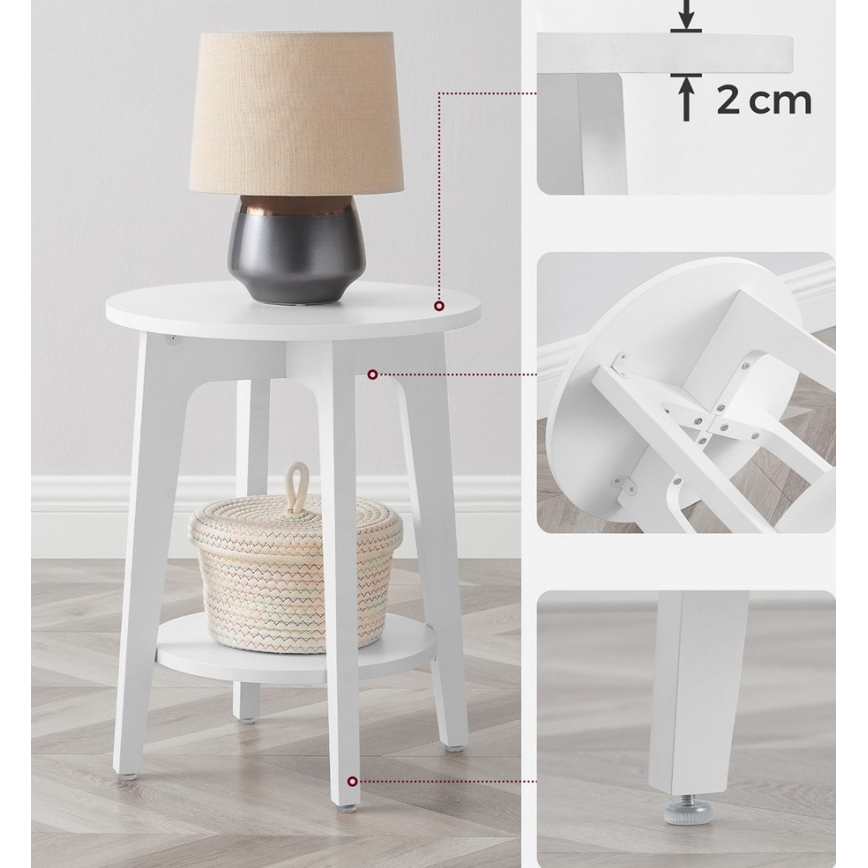 Mesa de apoio KAEL branca