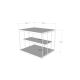 Mesa de apoio LIFON 40x50 cm branco/preto