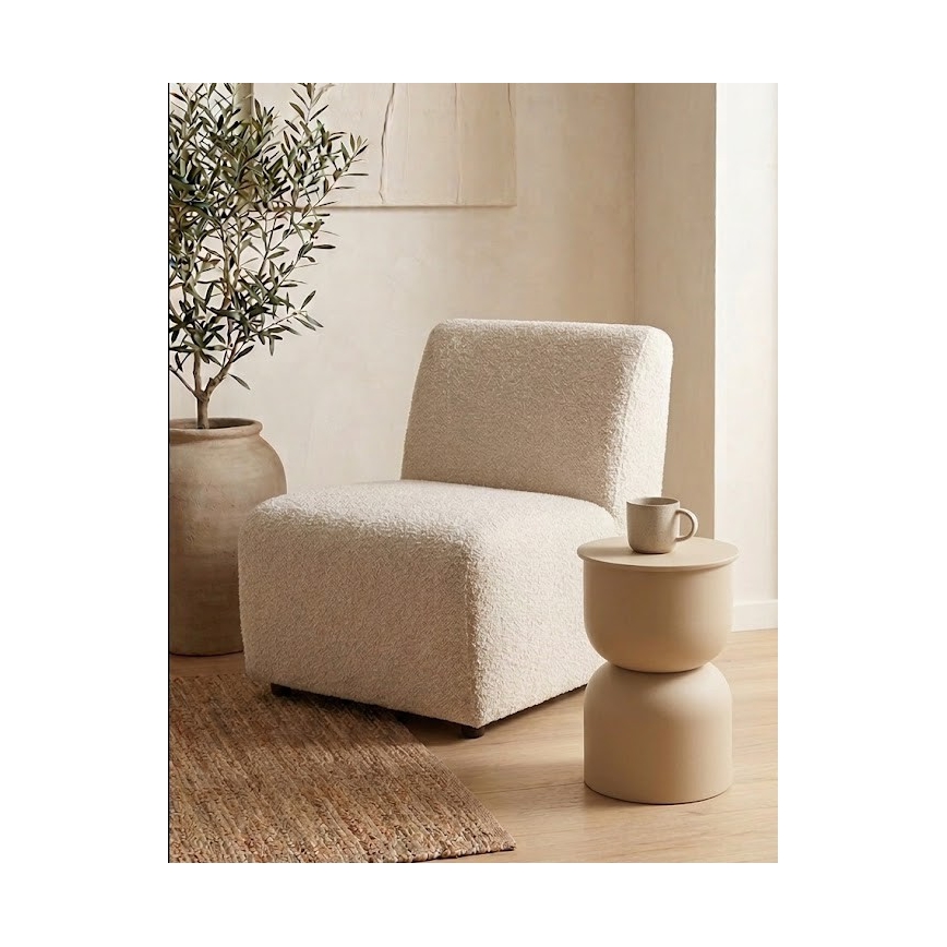 Mesa de apoio PETIT diâmetro 31 cm bege