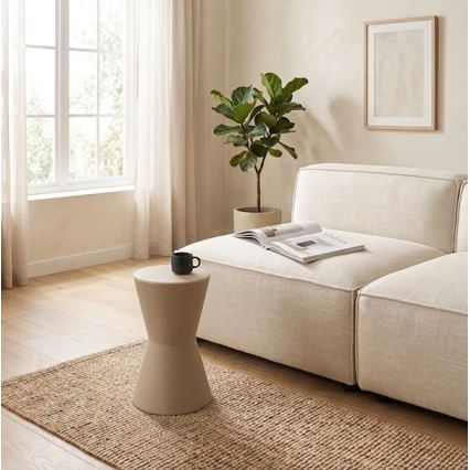 Mesa de apoio PETIT Ø 29 cm bege