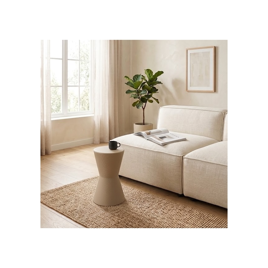 Mesa de apoio PETIT Ø 29 cm bege
