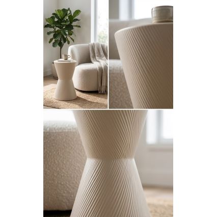 Mesa de apoio PETIT Ø 29 cm, creme