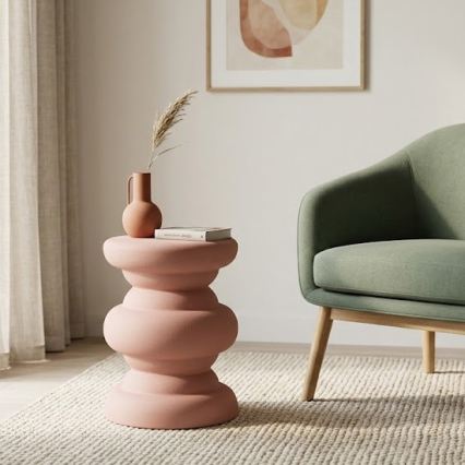 Mesa de apoio PETIT Ø 31 cm rosa
