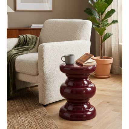Mesa de apoio PETIT, Ø 31 cm, vermelha