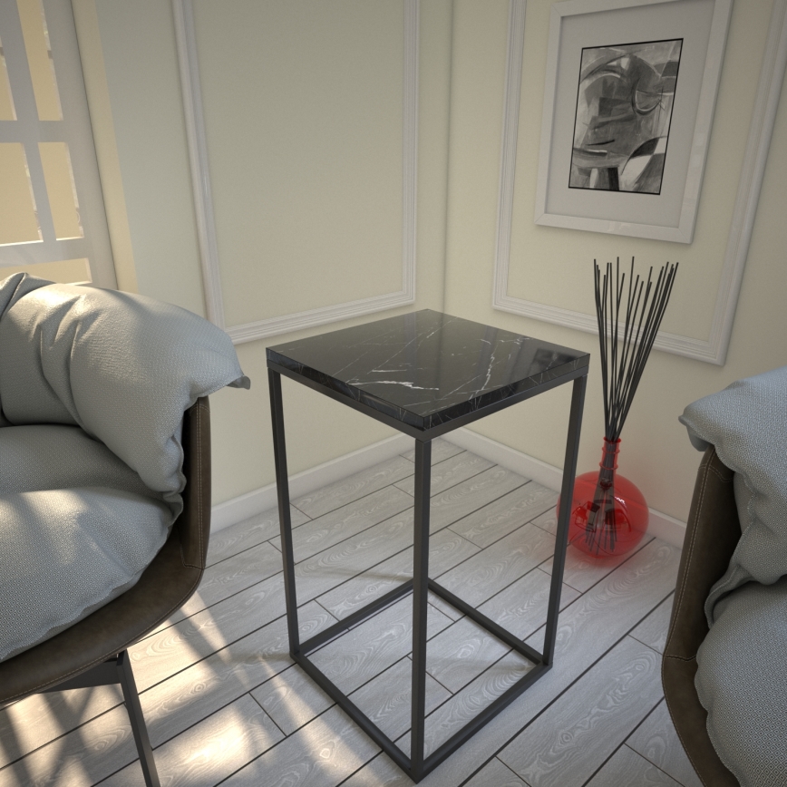 Mesa de apoio PURE 62x35 cm preto