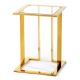 Mesa de apoio SAWA 40x40 cm dourado/transparente