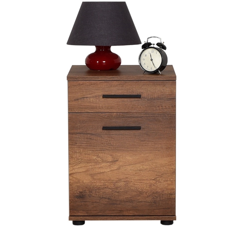 Mesa de cabeceira 57x40 cm castanha