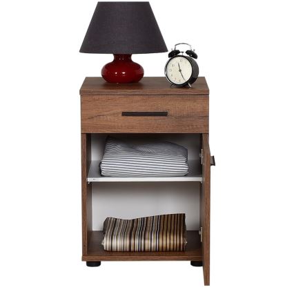 Mesa de cabeceira 57x40 cm castanha