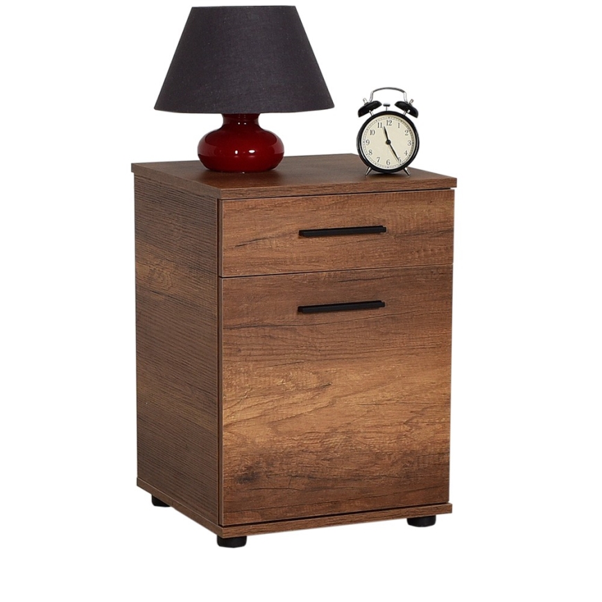 Mesa de cabeceira 57x40 cm castanha