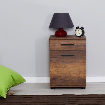 Mesa de cabeceira 57x40 cm castanha