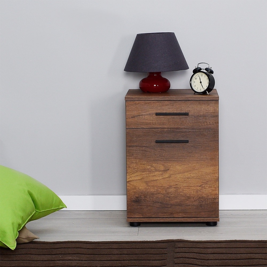 Mesa de cabeceira 57x40 cm castanha