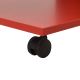Mesa de cabeceira 65x35 cm vermelho