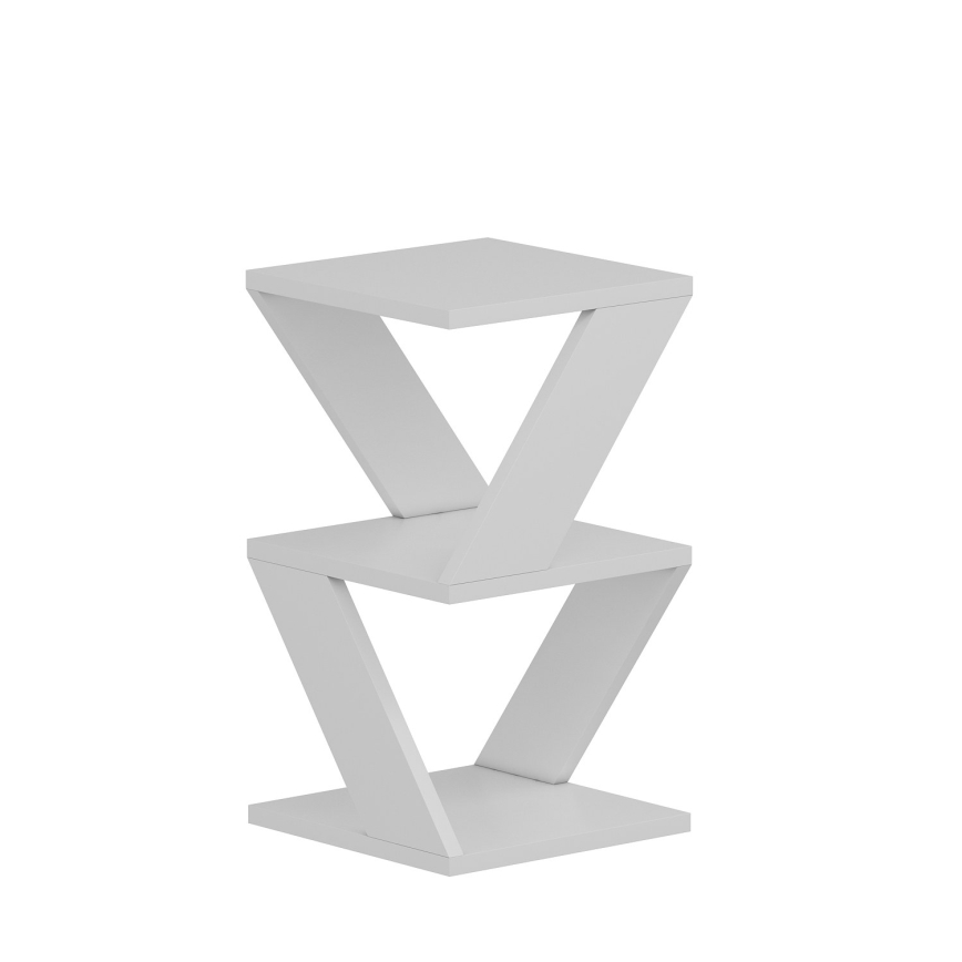 Mesa de cabeceira ALBENI 50x30 cm branco