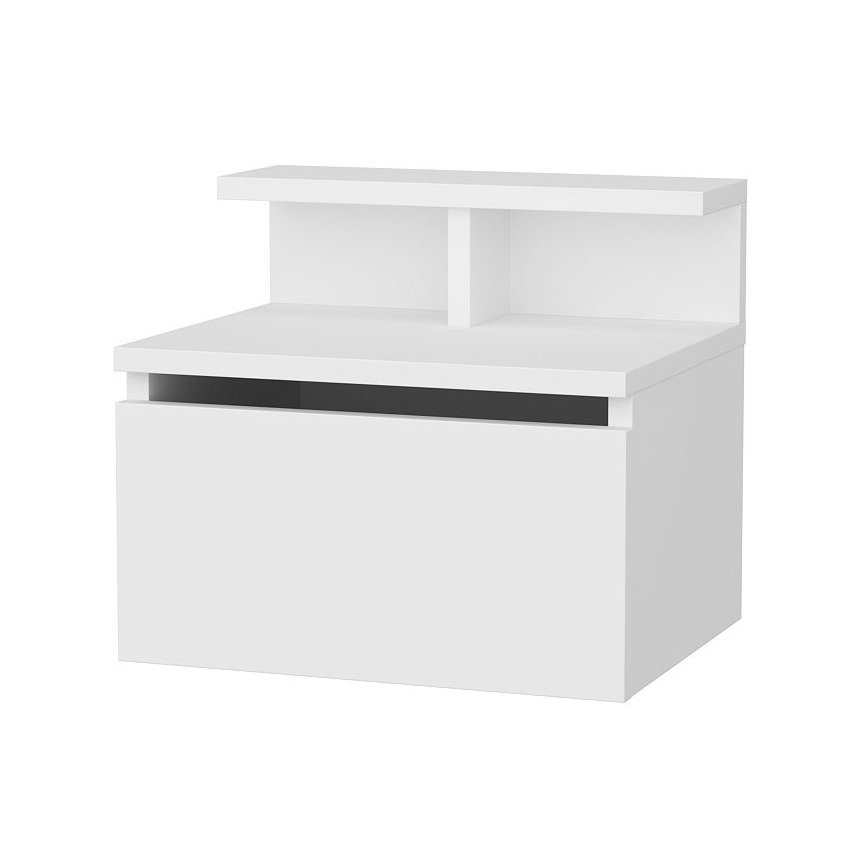 Mesa de cabeceira ALICE 39,8x35 cm branco