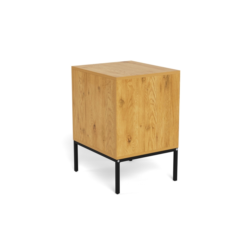 Mesa de cabeceira ALIN 46x40 cm castanho claro