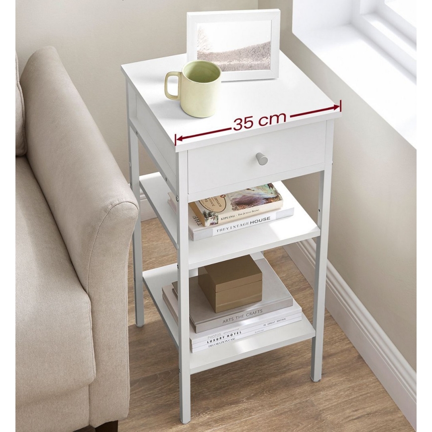 Mesa de cabeceira ARIN branca