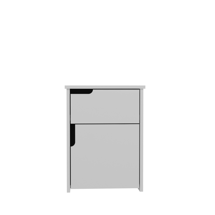 Mesa de cabeceira ASRA 60x45 cm branco