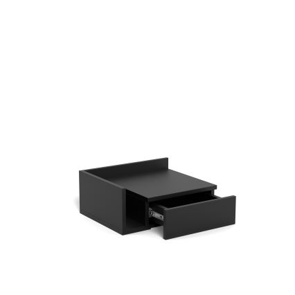 Mesa de cabeceira AVA 40 x 32 cm preta