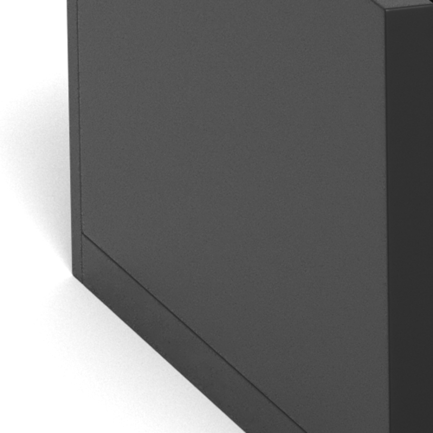 Mesa de cabeceira AVA 40 x 32 cm preta