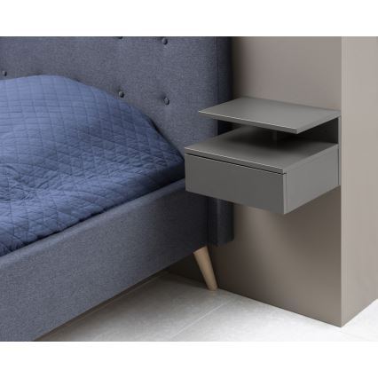 Mesa de cabeceira AVA cinza