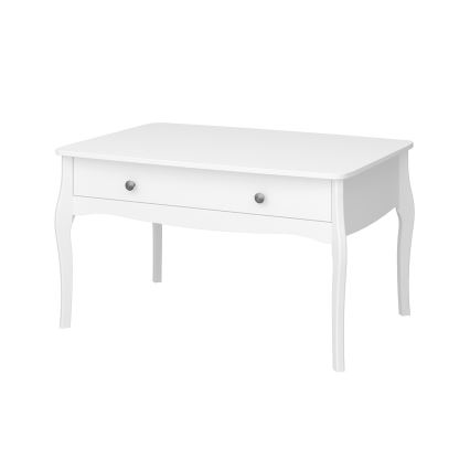 Mesa de cabeceira BAROQUE 55x96,5 cm branco