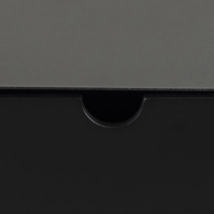 Mesa de cabeceira BEKIM com opção de montagem na parede — preto