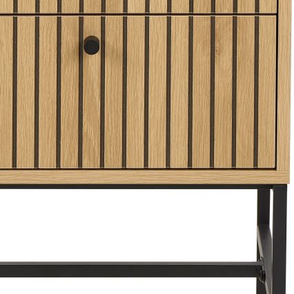 Mesa de cabeceira com gavetas OLIVIA em carvalho